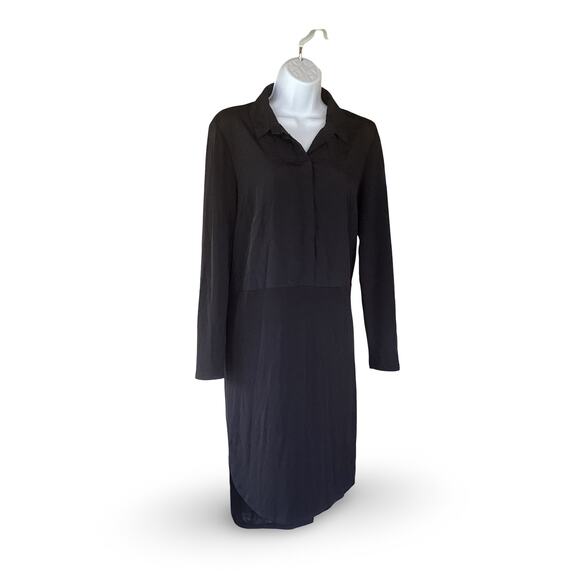Topshop Black Shirtdress - Picture 3 of 8